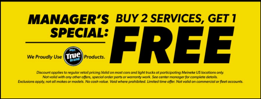 Meineke Car Care | Buy 2 Get 1 | Coupon